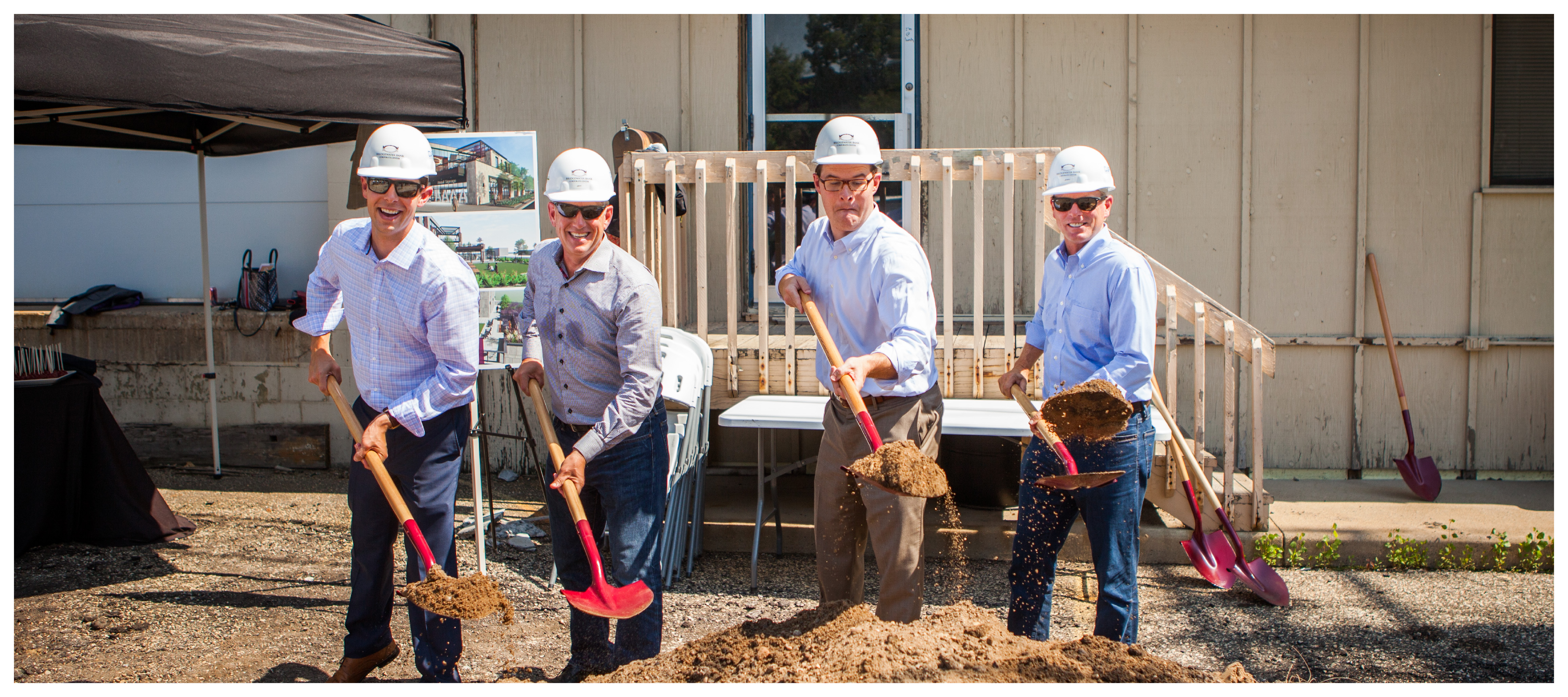 Photo of Leadership members at Pacific BOA Corporate Center groundbreaking.